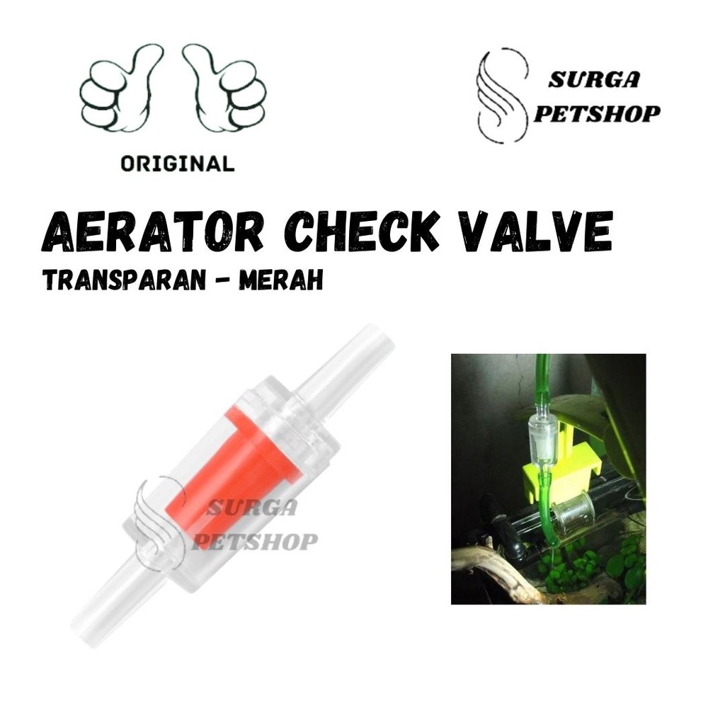 Jual AERATOR CHECK VALVE One Way Akuarium Aquarium Selang 3/16 ...