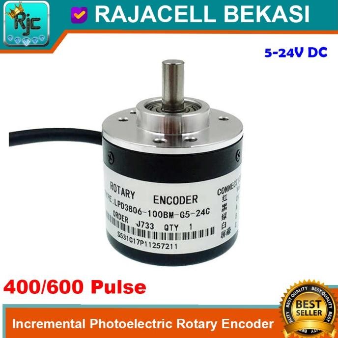 Jual Incremental Photoelectric Rotary Encoder 400 600 Pulse 5V 12V 24V ...