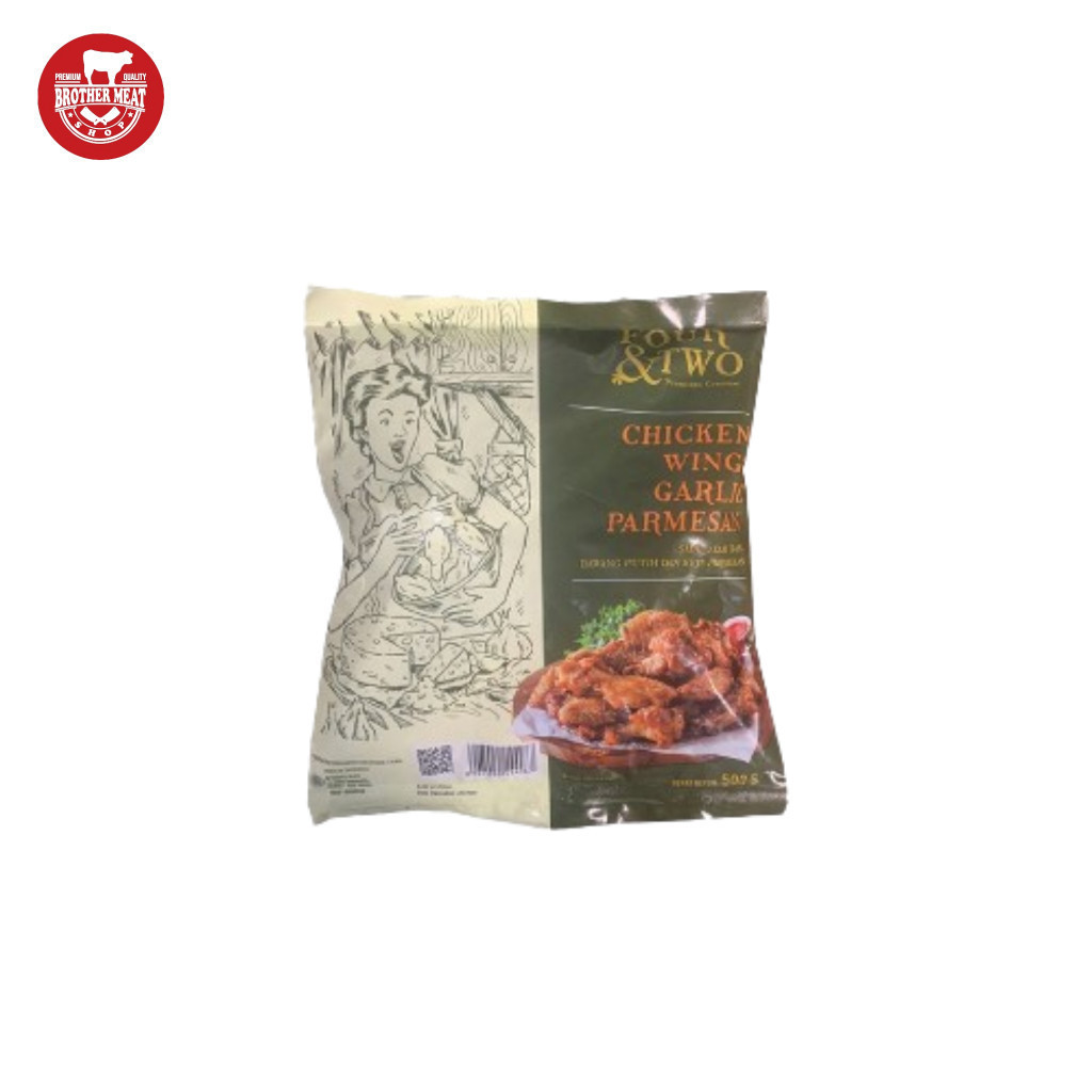 Jual Four & Two Chicken Wings Garlic Parmesan 500gr - Brothermeatshop ...