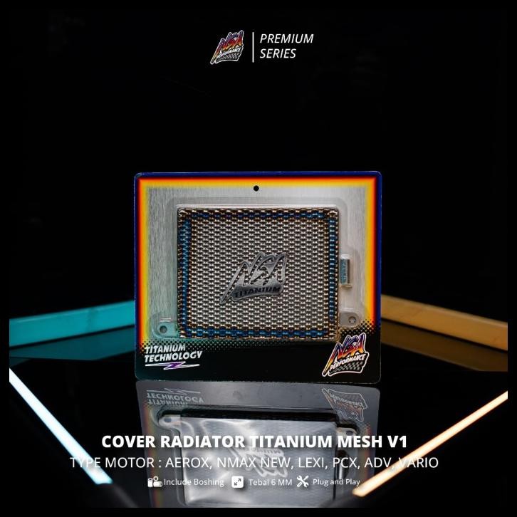 Jual NSA PREMIUM SERIES COVER RADIATOR TITANIUM MESH V1 VARIO 125-150 ...
