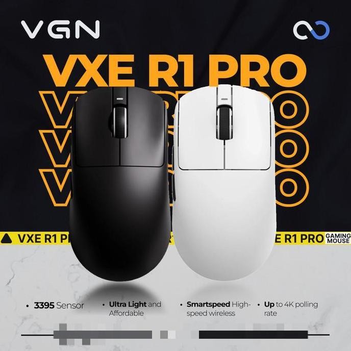 Jual VGN VXE R1 PRO 4K Wireless Light Weight Gaming Mouse | Shopee ...