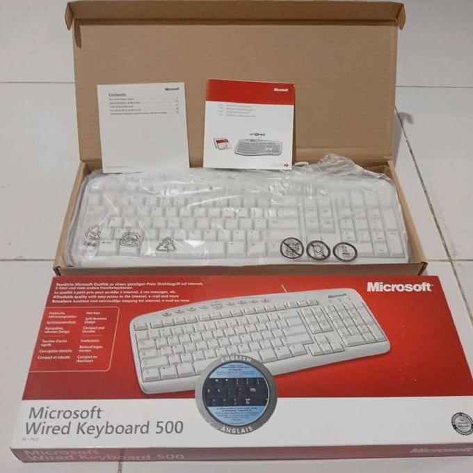 Jual Keyboard Ps2 Putih Merk Microsoft New Stok | Shopee Indonesia