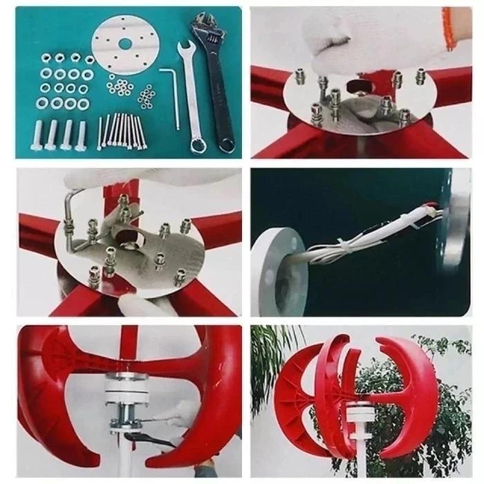 Jual Pltb Generator Wind Turbine Vertical 300W Turbin Angin / Turbin ...