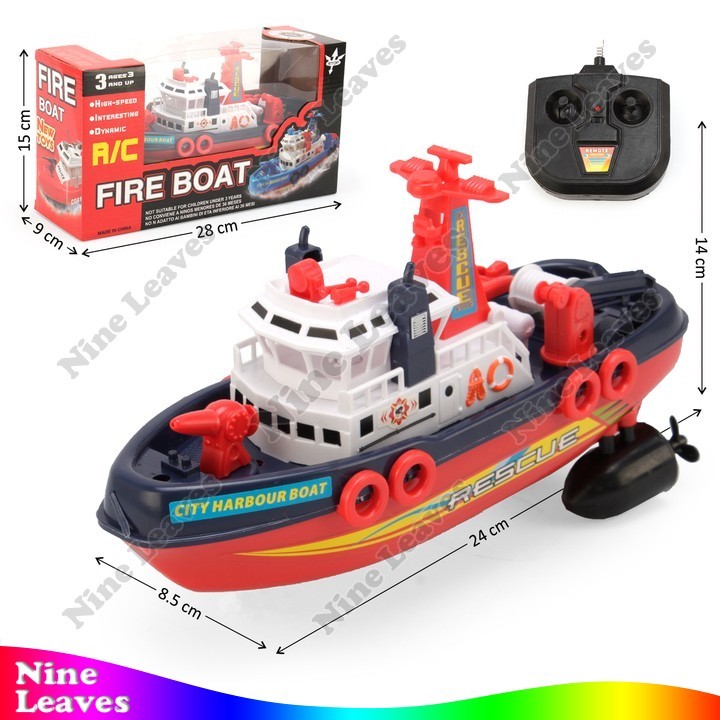 Jual Mainan RC Remote Control Kapal Fire Boat 4 Channel