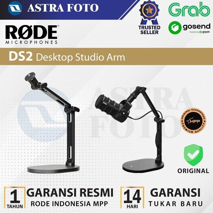 Jual Rode Ds2 Desktop Studio Arm For Broadcast Microphones New Stok ...