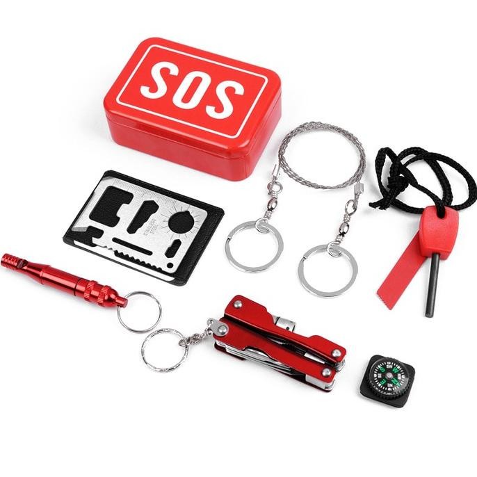 Jual NEW!!! SOS EDC Pack Outdoor Survival Kit Camping Hiking Emergency ...