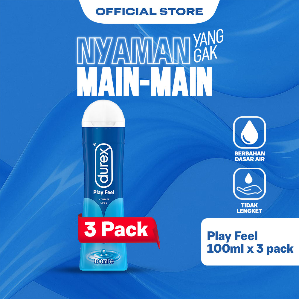 Jual Durex Play Feel Pelumas Gel Seks Pria & Wanita 100ml (3 pcs ...