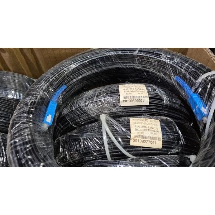 Jual Terlaris Kabel Fiber Optik FTTH SC Indihome / Drop Wire Core Optic ...