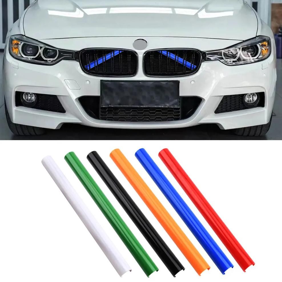 Jual 2Pcs Car Grill Bar V Brace Style Front Grille Trim Strips Cover ...