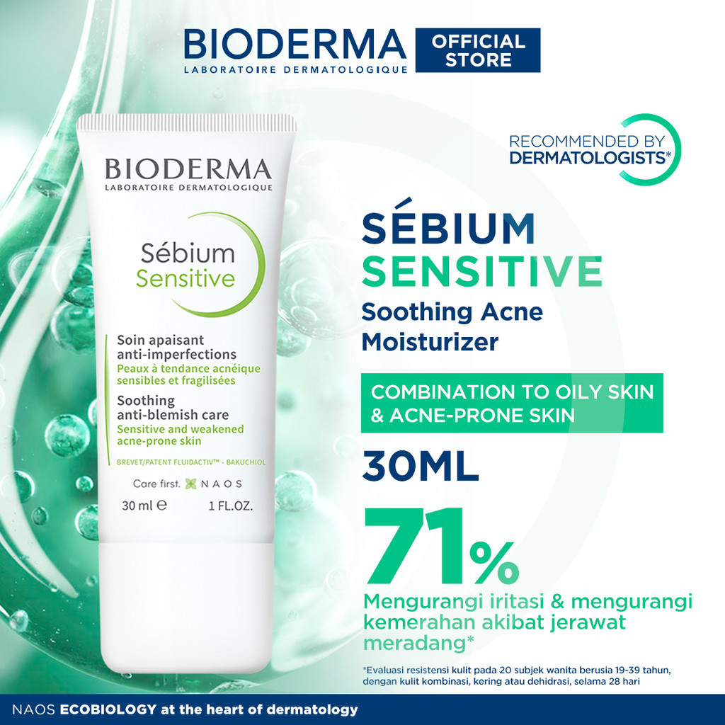 Jual Bioderma Sebium Sensitive 30 ml - Soothing Acne Moisturizer ...