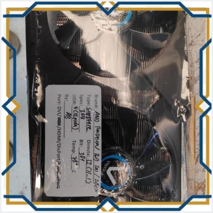 Jual [GWY] VGA SAPHIRE VAPOR AMD RADEON R9 200/280X 3GB 384 BIT DDR 5 ...