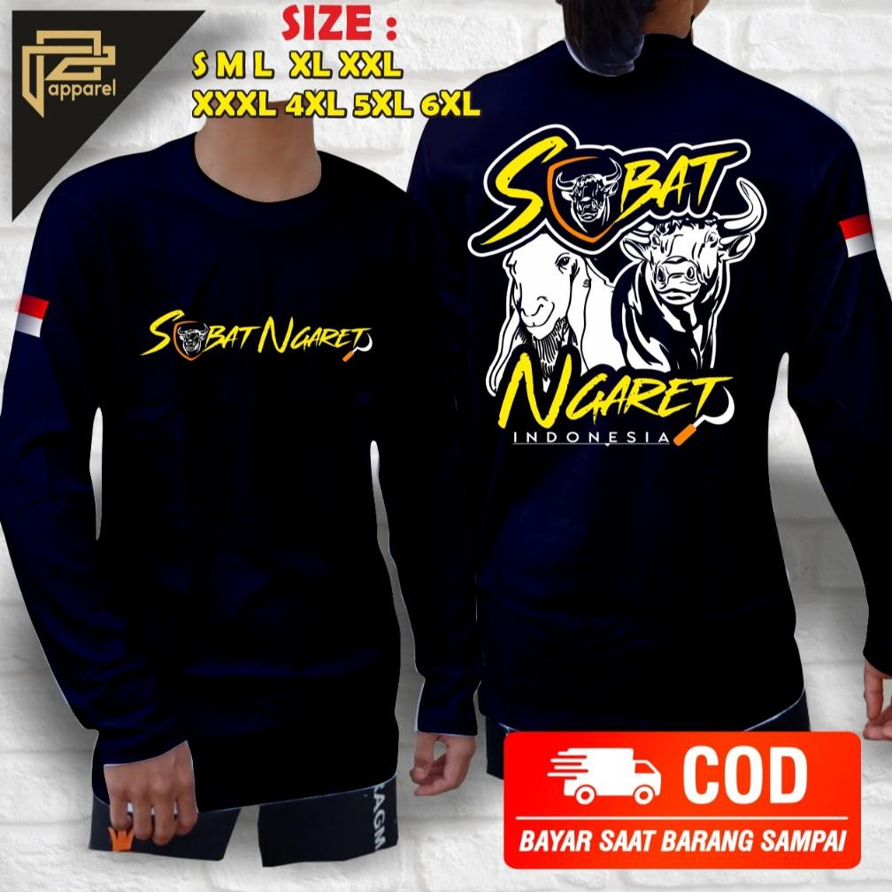 Jual Promo Baju Sobat Ngarit Lengan Panjang Peternak Muda Big Size ...