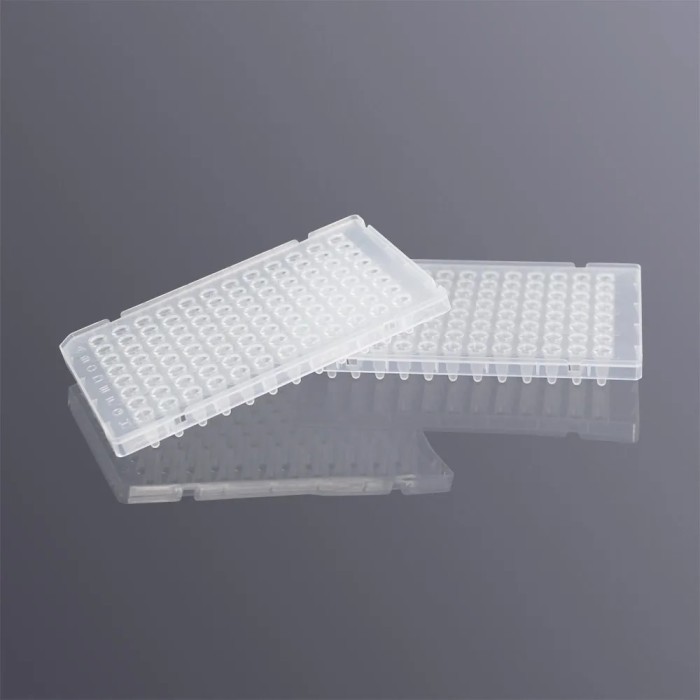 Jual 96-WELL PCR MICROPLATES PCR PLATE HALF SKIRT TRANSPARENT PCR TUBES ...