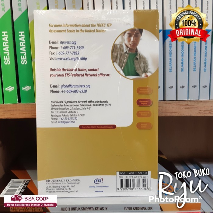 Jual original toefl itp practice test erlangga shopee indonesia
