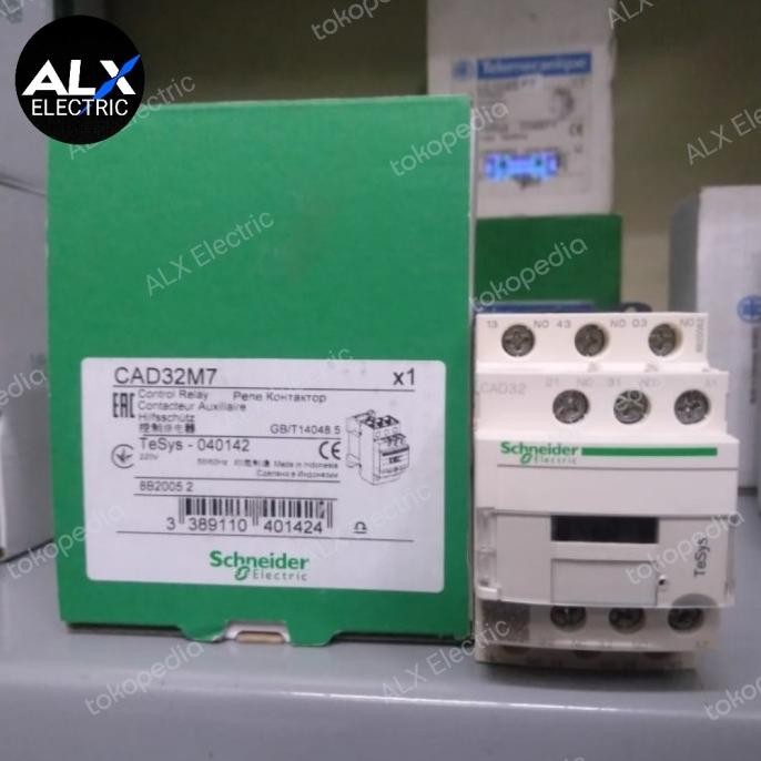 Jual CAD32 KONTAKTOR CONTACTOR SCHNEIDER CAD32M7 CAD32F7 110V 220V ...