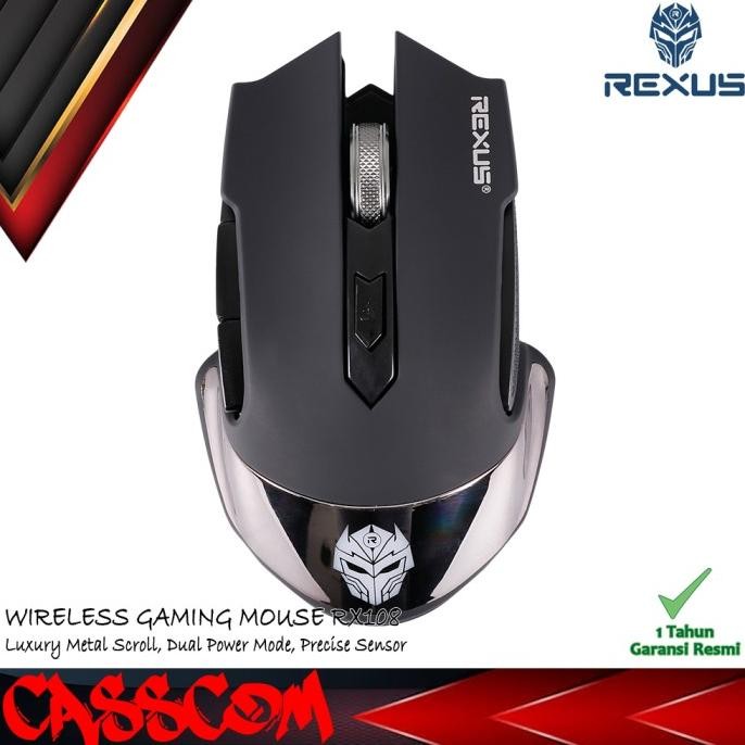 Jual Rexus Rx108 Wireless Rechargeable Gaming Mouse Xierra Rx-108 ...
