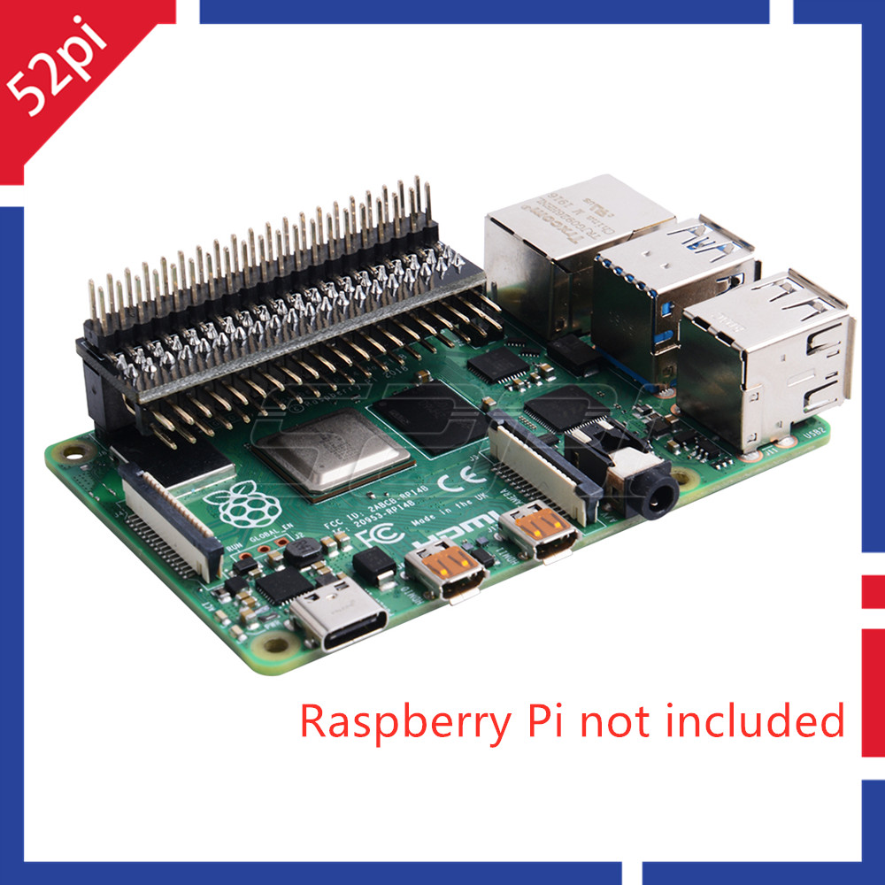 Jual Baru 52Pi GPIO Edge Extension Header 40-Pin Board for Raspberry Pi ...