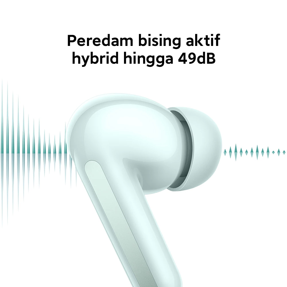 Xiaomi Redmi Buds 6 | Desain akustik dual-driver | Peredam bising hingga 49 dB | efek suara imersif 360° | Baterai hingga 48 Jam