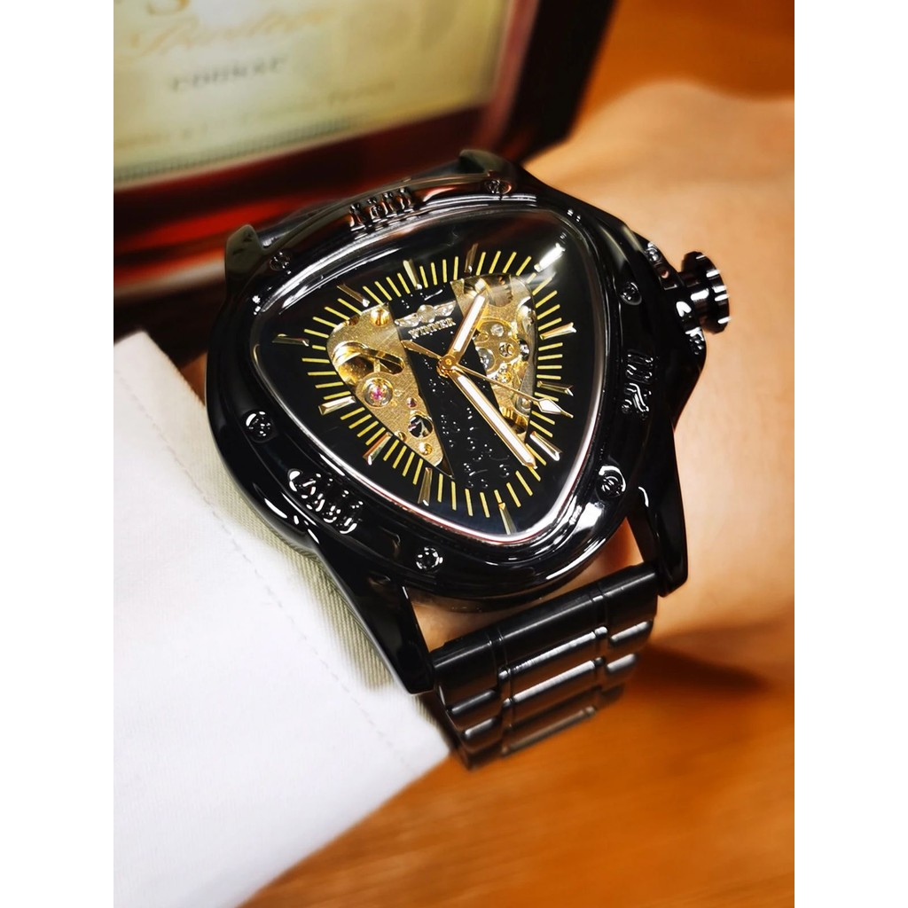 Jual WINNER Sports Military Skeleton Automatic Mechanical Watch for Men ...