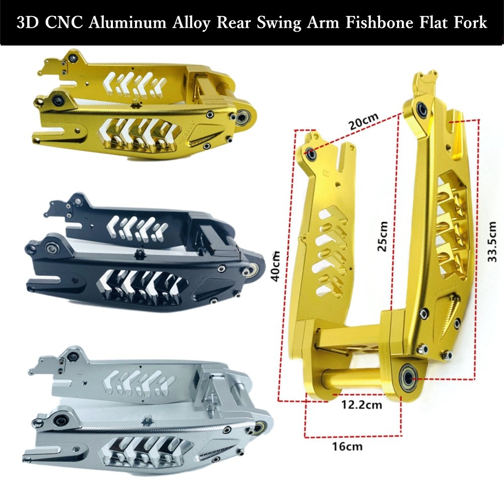 Jual BEAST Electric Scooter Rear Swing Arm 3D CNC Aluminum Alloy Hollow ...
