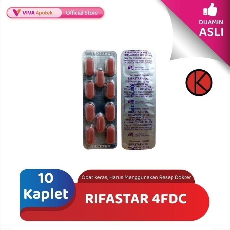 Jual Rifastar 4FDC / TBC / Tuberkulosis (10 Kaplet) | Shopee Indonesia