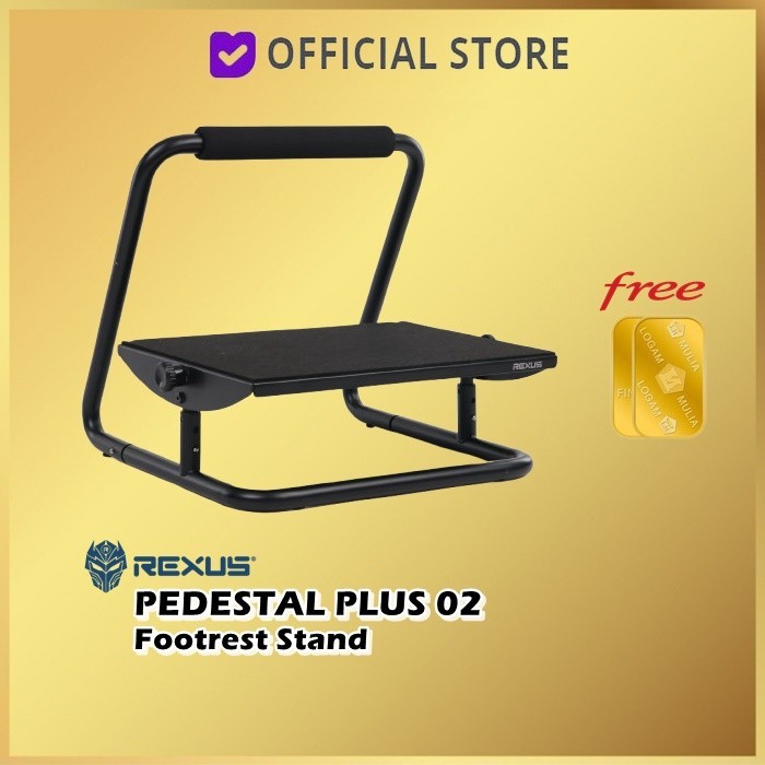 Jual Rexus Pedestal Plus 02 V2 Ergonomic Footrest Stand Anti Pegel ...