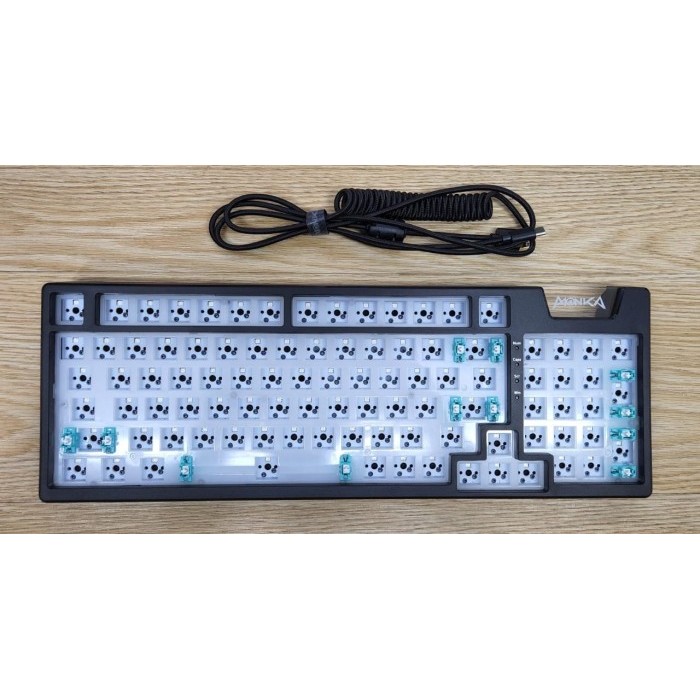 Jual monka ae98 gasket mechanical keyboard ( barebone kit ) rgb ...