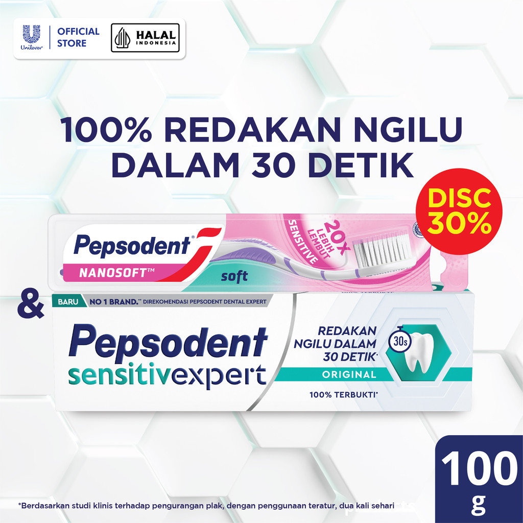 Jual Buy Pepsodent Sensitive Expert Original 100g GET Pepsodent Sikat ...
