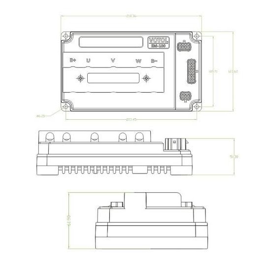 Jual Votol Em100 Controller Bldc Sepeda Motor Listrik Electric ...