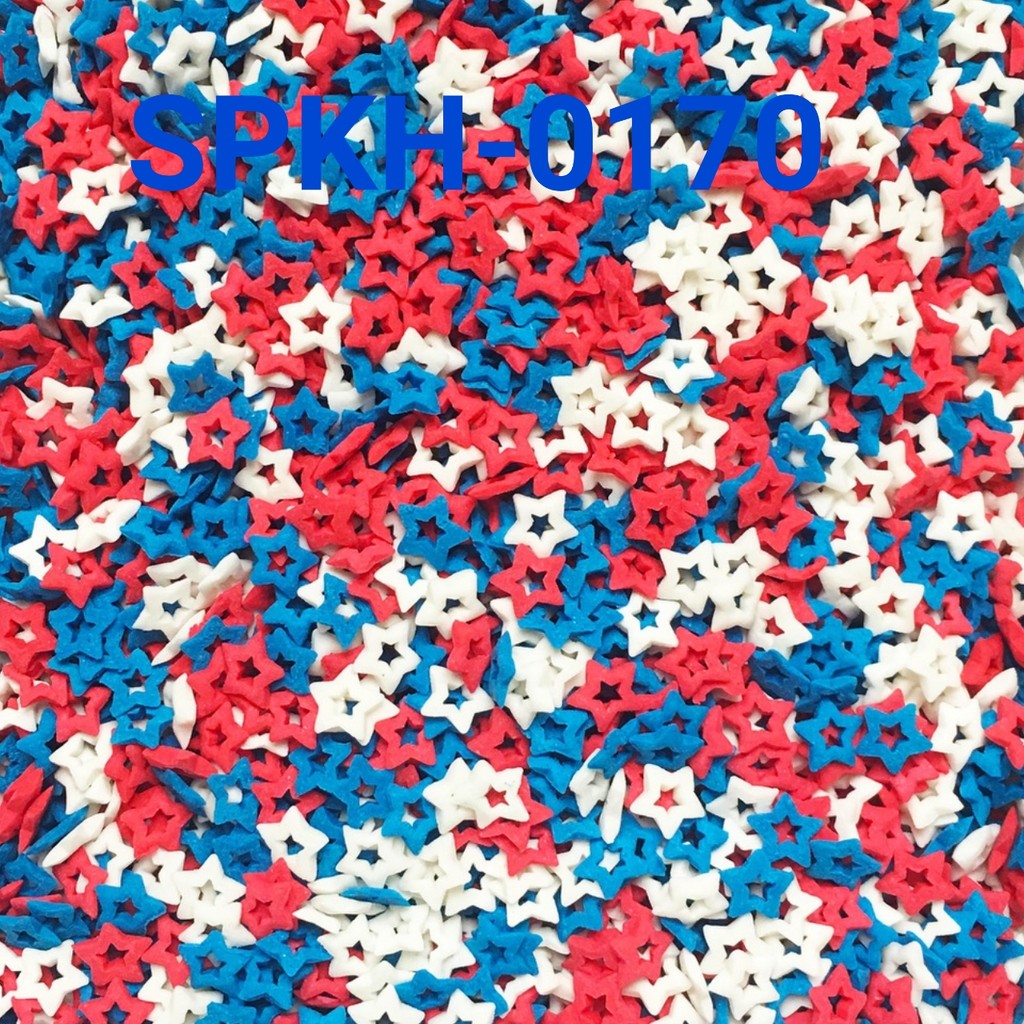 Jual SPKH-0170 Sprinkles sprinkle springkel 500gr bintang merah biru ...