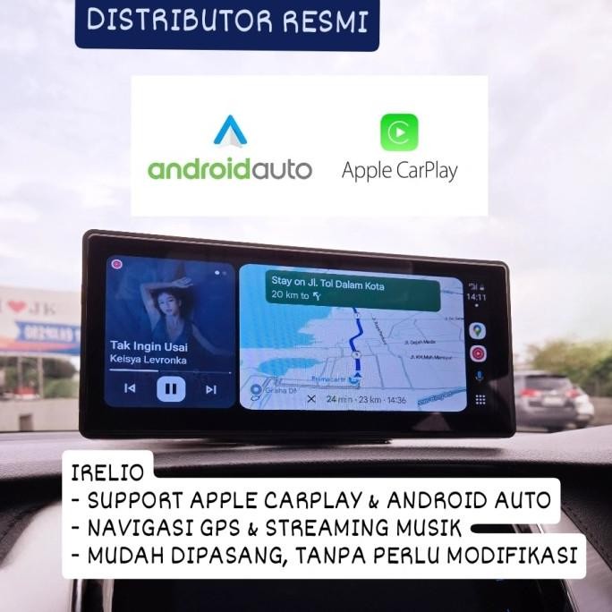 Jual PROMO / IRELIO Apple Carplay & Android Auto Car Display Screen NON ...