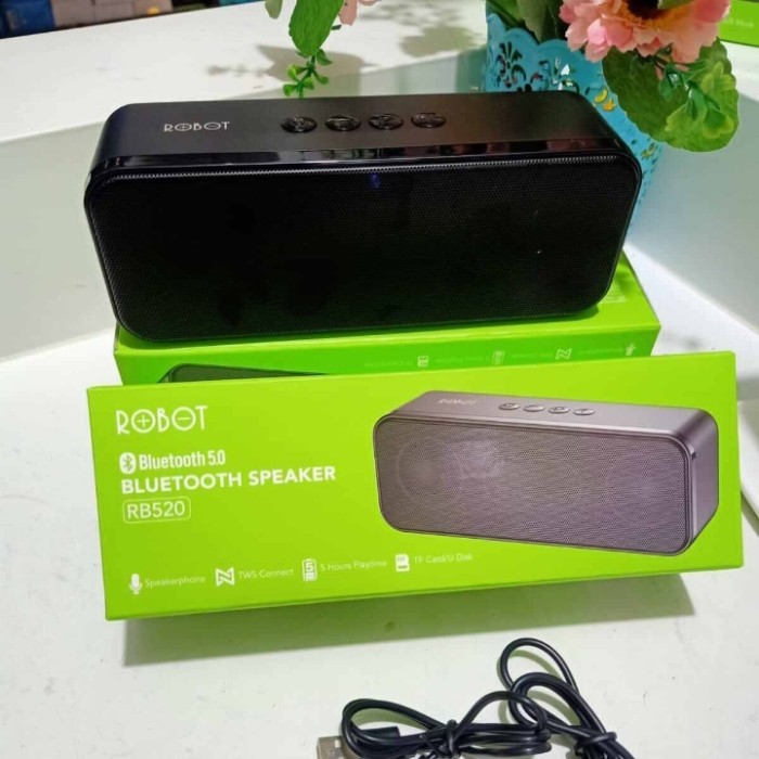 Jual Speaker Bluetooth ROBOT RB520 SUPER BASS BLACK | Shopee Indonesia