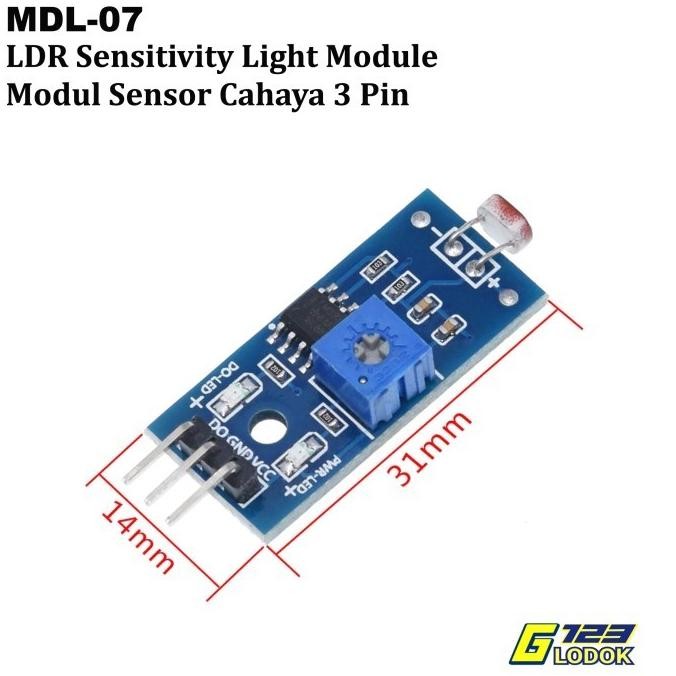 Jual Digital Analog Out Sensor Cahaya LDR Light Sensor Module Light ...