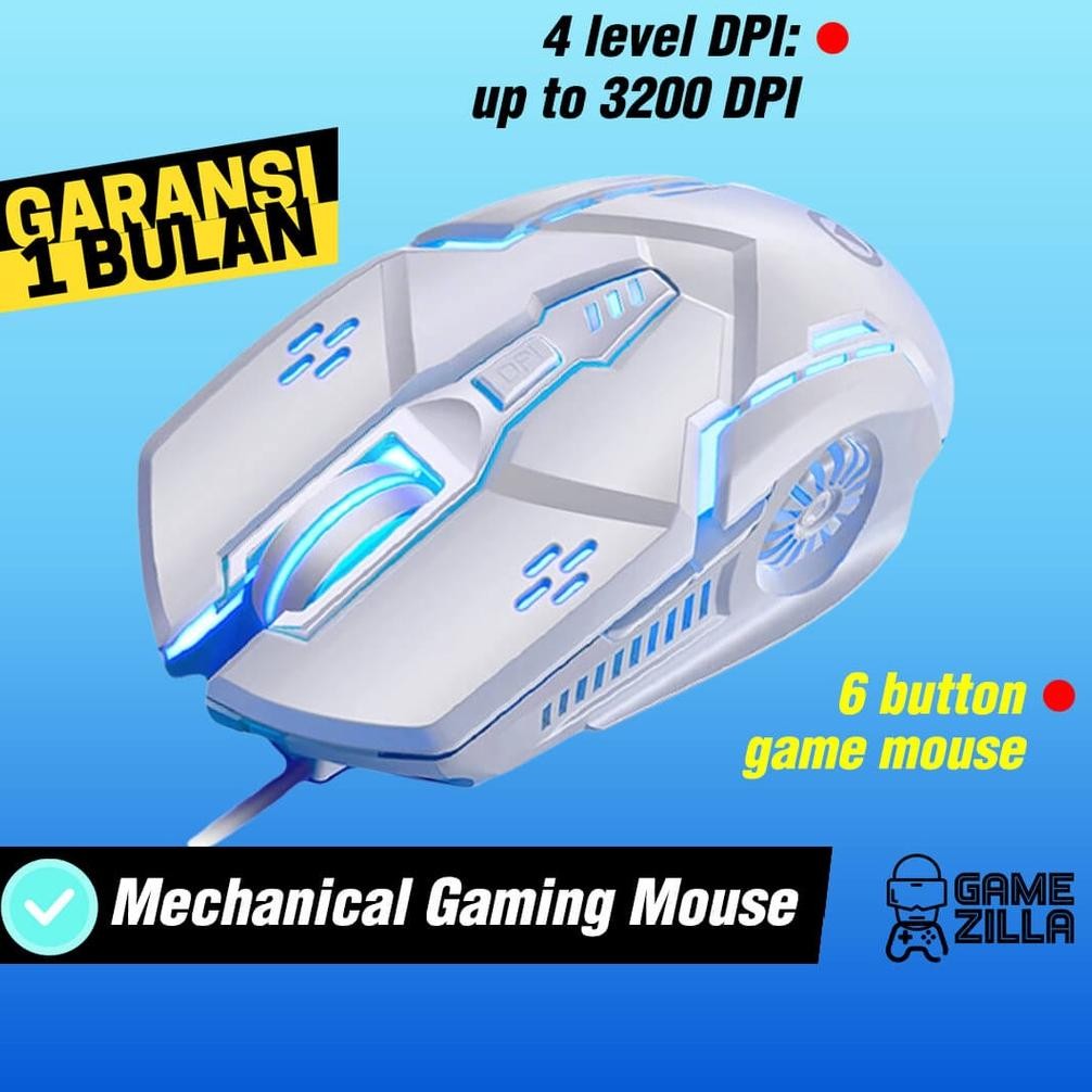 Jual KOM Mouse Wired Gaming RGB Mause Kabel USB Game PC Laptop Komputer ...