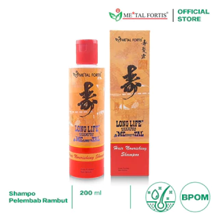 METAL FORTIS Shampo Metal 200 / 100 / 60 ML Hair Nourishing Long Life Shampoo Pembersih Dan Penumbuh Rambut MET Orange