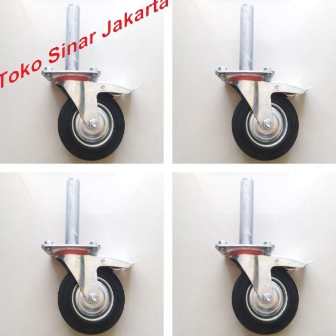 Jual ~@~@~@~@] Roda Karet Hitam Baseplate Base Plate Tapak Tatakan ...