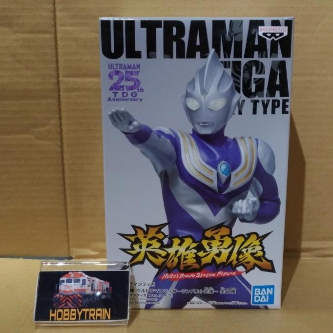Banpresto BP17273 - Ultraman Tiga Hero's Brave Statue, Figura Blast, 18 Cm, Colori Multipli, Collezionabile