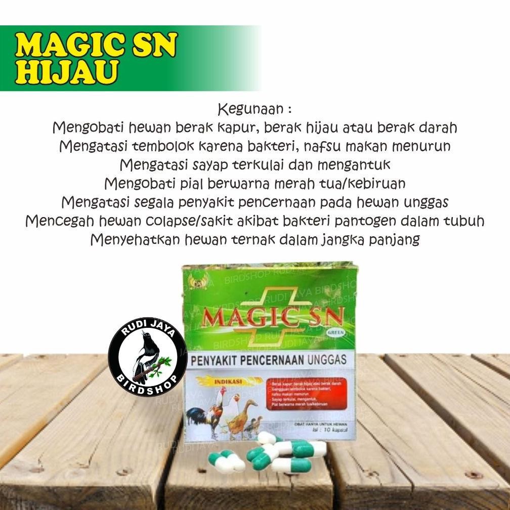 Jual gh-67 yt- MAGIC SN HIJAU 1 RENTENG OBAT AYAM SAKIT PERNAFASAN ...