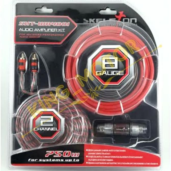 Jual Paket Kabel dan Fuse Audio Mobil Skeleton SKT-WR4001 | Shopee ...