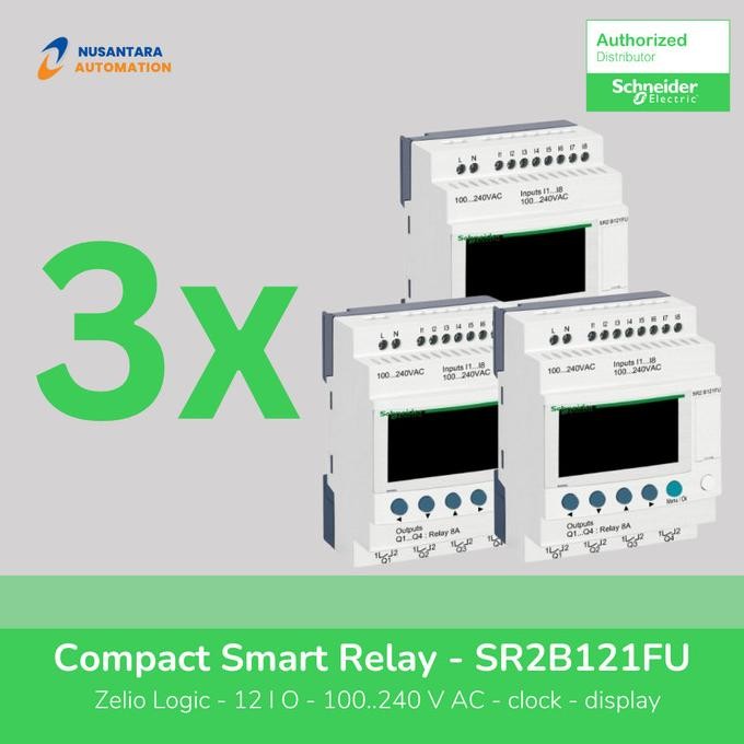 Jual Paket 3 Ea - Schneider Smart Relay Zelio Logic 12 I/O Rel. 100 ...