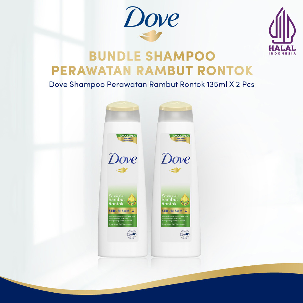 Jual Dove Shampoo Perawatan Rambut Rontok berkurang 99% dengan Nutri ...