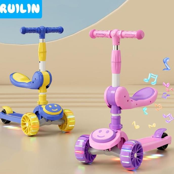 Jual tersedia ruilin skuter anak 3 roda mainan scooter otoped dengan ...