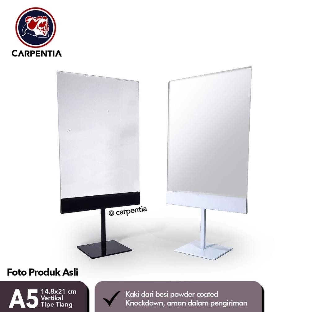 Jual Ready Carpentia Cove - Stand Akrilik Kaki Besi / Tiang A5 Vertikal ...