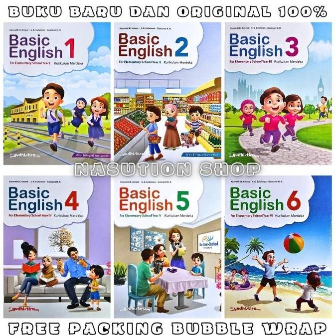 Jual ready stock Buku Basic English Kelas 1 2 3 4 5 6 SD Yudhistira ...