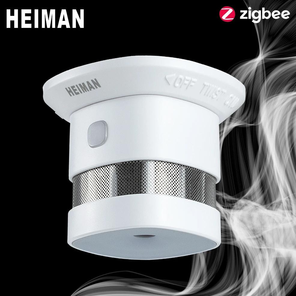 Jual Heiman Zigbee 3.0 Fire Alarm Smoke Detector Smart Home System 2 ...