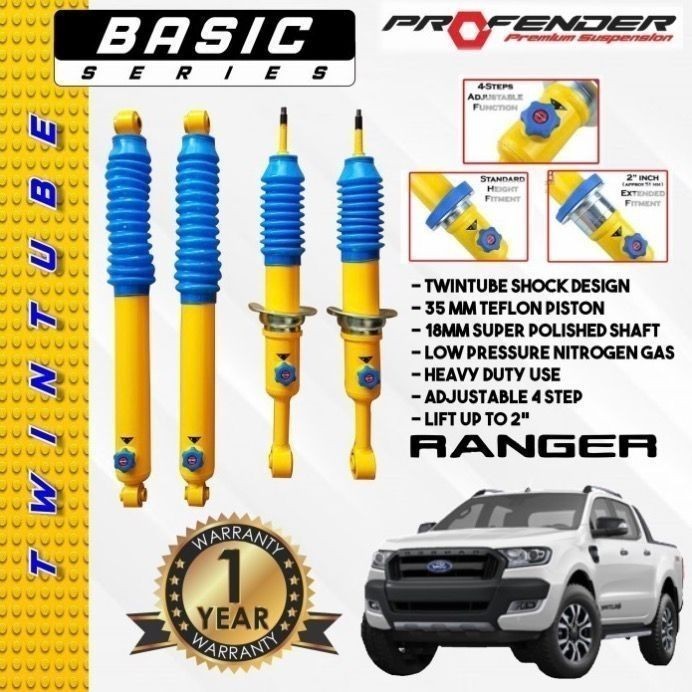Jual Shock Profender Ford Ranger T6 2012-2020 Basic Twintube Up 2