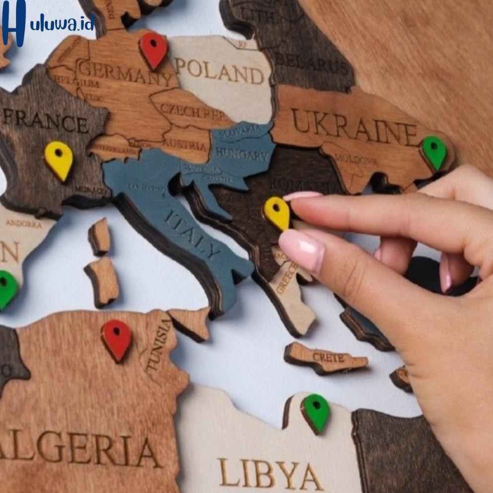 Jual Push Pin Peta Dunia / Penanda Peta Atlas/Map Marker | Shopee Indonesia