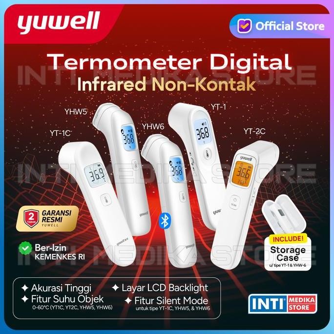 Jual YUWELL - THERMOMETER INFRARED DUAL SENSOR YT1 (SENSOR JARAK ...