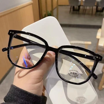 Fashion Kacamata Transparan Anti Radiasi Wanita Kacamata Korea Wanita Sunglass Retro Bentuk