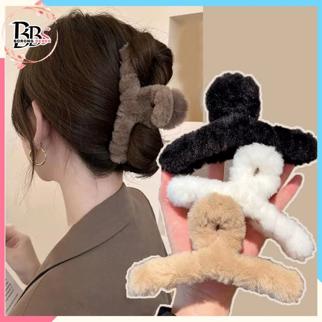 Jual BORES Jepitan Rambut Salon Slim Bulu Halus Jedai Wanita Bahan Bulu ...